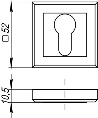 Накладка под цил. ET QL CF-17 кофе
