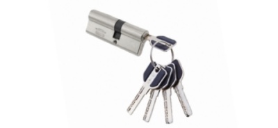 Цил.мех-зм MSM C50/30mm SN перфо.ключ-ключ  (Матовый никель)