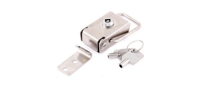 Замок накидной с ключом L=116 нержавеющая сталь (в комплекте ответная часть)