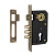 Замок врезной FERRE 9011 SR-3R AB (бронза, межос. рас. 61,5)