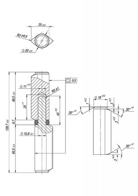 Петля приварная T1/142-20 с подшипником_2
