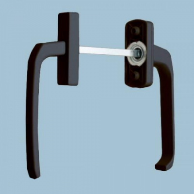 Ручка балконная BHS 1 (31) RAL8019 корич.ассим.