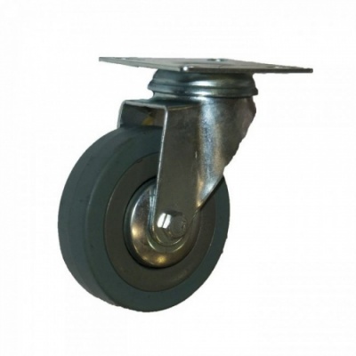 Колесо мебельное КНР 65 мм Серое поворотное