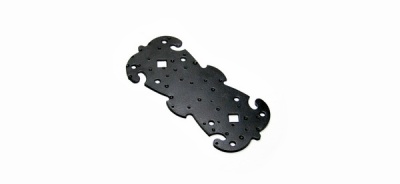 Пластина НОЭЗ 135-60 креп. фигурная черный матовый