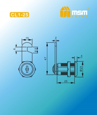 Замок почтовый MSM CL1-25
