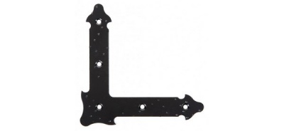 Уголок НОЭЗ 165 декор. прямой черный матовый