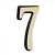 Цифра большая 7 золото