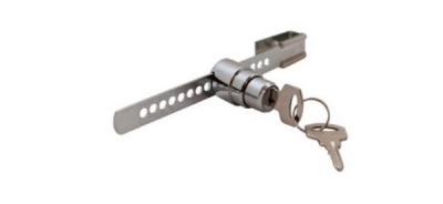 Замок-стекло реечный (хром)