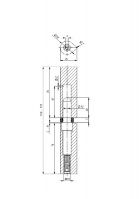 Петля приварная T1/160-20 ADJ с подшипником регулируемая_2