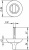Ручка поворотная BKW8 RM-SG/GP-4 (без ответной части)_2