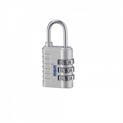 Замок навесной MSM TH2 silver (кодовый)