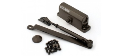 Доводчик NOTEDO DC-090-НО с фикс. (100 кг) корич.