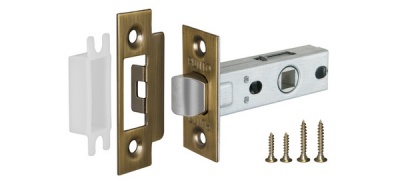 Защелка врезная PUNTO L45-8 ABG Зеленая бронза