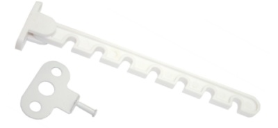 Оконный огранич. L=165 белый Кунгур (фасовка 10шт.)