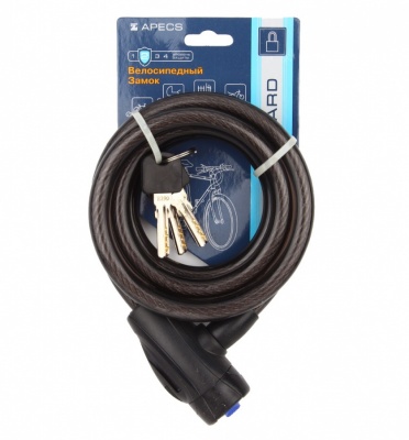 Замок велосипедный Apecs PD-84-100см
