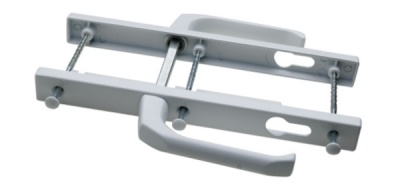 Ручка на планке DNS 92/1мм (31мм) дв.гарнитур под цил. белая