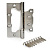 Петля APECS 100*75 *2,5 - B2-Steel-CR./хром/без врезки/ 1 шт.