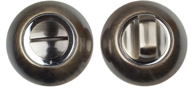 Ручка поворотная TRODOS BK-AL AB/CP (бронза/хром)