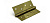 Петля съемная 413-4 100*75*2.5 WAB right (мат. бронза) правая FUARO
