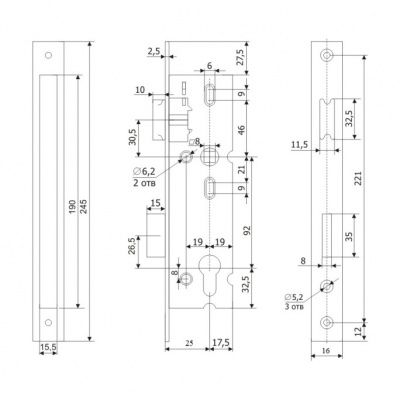 Замок врезной ГАРДИАН PROFI 25.11.24  _2