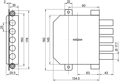 Замок врезной BORDER 72227 ЗВ8-6 БЛ.5Т/15_2