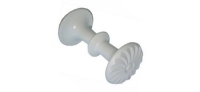 Ручка пластм. РКБ с узором (белая)  Воронеж