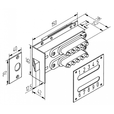 Замок кодовый ЗКН 150.10.00 /С.-Пб./_2