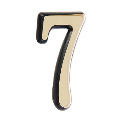 Цифра большая 7 золото