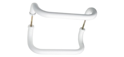 Ручка офисная скоба 25*300мм белая компл.ручек+4загл.+2стяжки