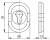 Накладка ESC-12C CP-8 хром под цилиндр (2 шт. в упаковке) Накладка ESC-12C CP-8 хром под цилиндр (2 шт. в упаковке)