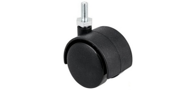 Колесо мебельное 1505-50*10 черное со стопором AMIG