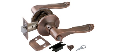 Ручка защелка 6030 AC-B (медь) фик.