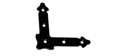 Уголок НОЭЗ 110 декор. прямой черный матовый