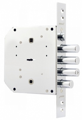 Замок врезной BORDER 77412 ЗВ9-6 ЛКЗ (лев.), 5 кл. с зад. и защ.