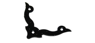 Уголок НОЭЗ 110 декор. фигурный черный матовый