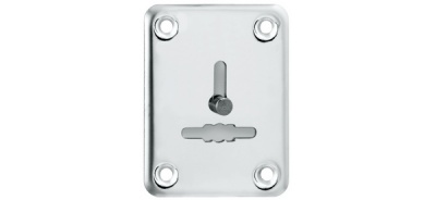 Декорат.накл. ESC081/1-SS (нержавейка) на сув. замок со шторкой (1 шт.) тех.упак.