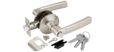 Ручка защелка 6026 SN-E (мат. никель) кл./фик.