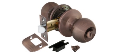 Ручка защелка 6072 AC-B (медь) фик.