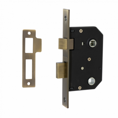 Защелка врезная FERRE 251 WC AB (бронза, межос. 62мм, бексет 45мм) под фиксатор