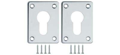 Декор.накл. ESC083-CP-8 (хром) на цилиндр 2 шт