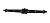 Петля-стрела AMIG 552-240х30х1,5 черная накладная