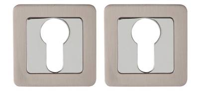 Накладка под цил. ET QR SN/CP-3 матовый никель/хром