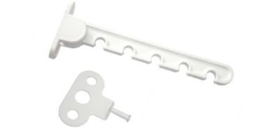 Оконный огранич. L=105 белый Кунгур (фасовка 10шт.)