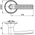 Ручка защелка 6026 AB-B (фик.) бронза	2