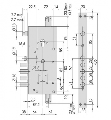 Замок врезной CISA-57.986.48 (тех.упаковка)_2