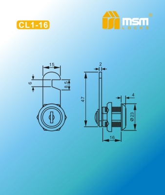 Замок почтовый MSM CL1-16 2