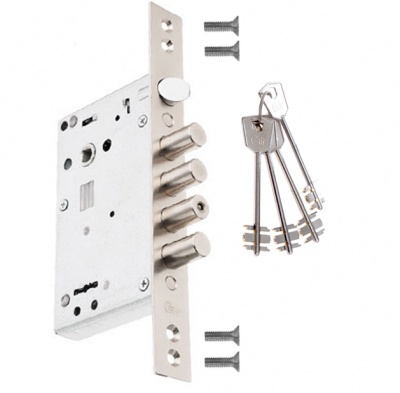 Замок врезной CRIT ЗВ-А20-4Л Ассистент Сувальд. 4-кл