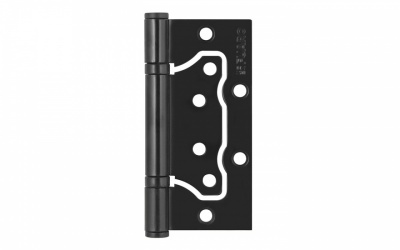 Петля универс. 500-2BB/BL 100x2,5 BL (чёрный мат.) БЕЗ ВРЕЗКИ FUARO